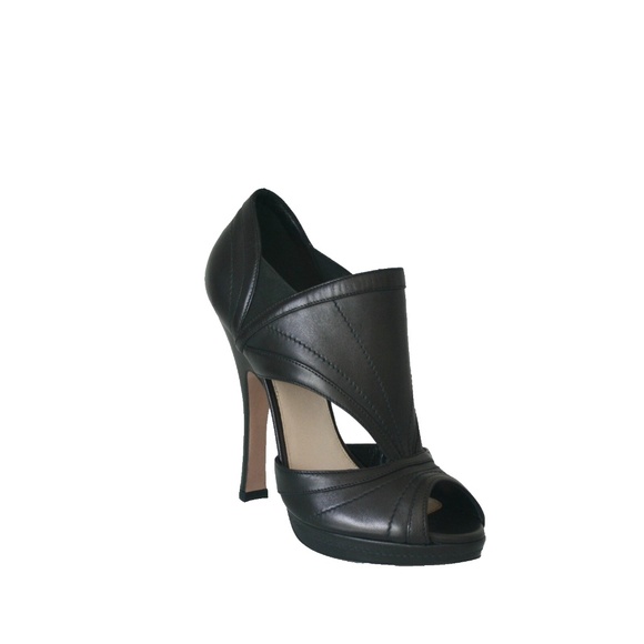 New Authentic Prada Leather Platform Pumps Shoes - Picture 1 of 8